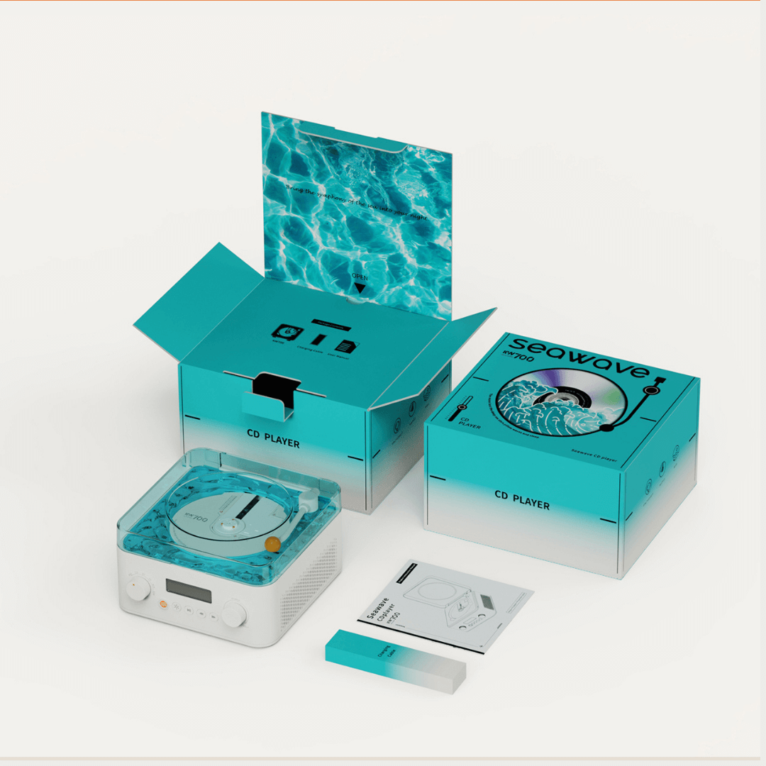 Magwink SW01 Bluetooth Speaker with Built-in CD Player|LED Light Multi-Function High-Quality Audio Magwink