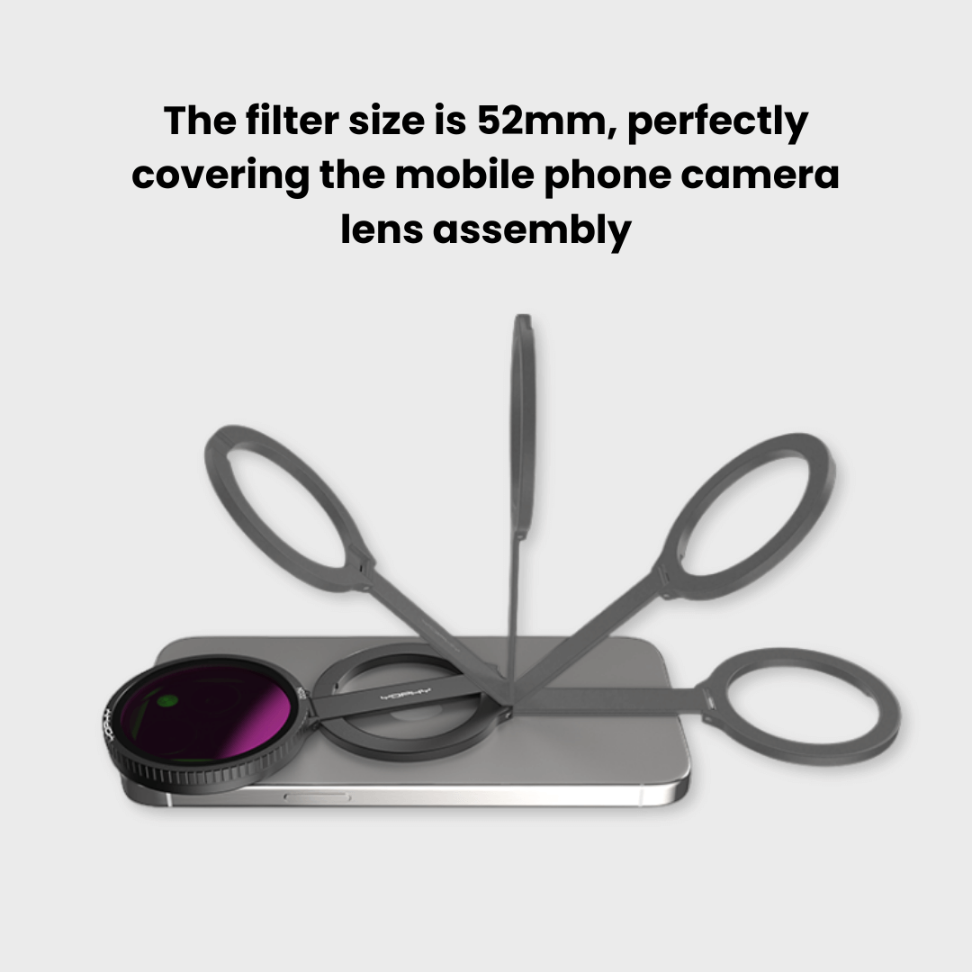 Magwink O3 MagSafe Magnetic Mount with 52 mm CPL & ND64 Filters Magwink