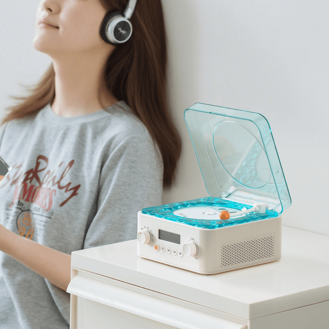 Magwink SW01 Bluetooth Speaker with Built-in CD Player|LED Light Multi-Function High-Quality Audio Magwink