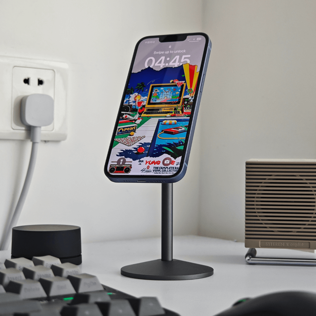 Magwink T18 Desktop MagSafe-Compatible Rotating Magnetic Stand | Strong Magnetic Grip & Premium Aluminum Alloy