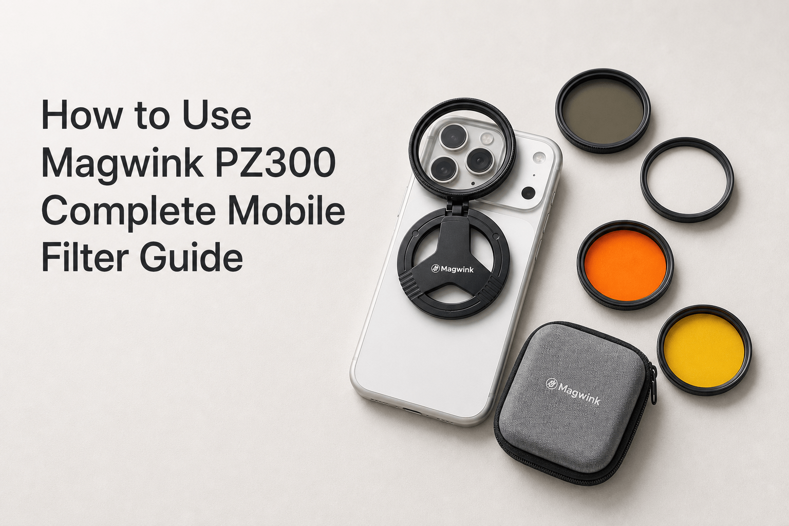 How to Use Magwink PZ300: Setup Guide for the MagSafe Mount and 52mm Filters