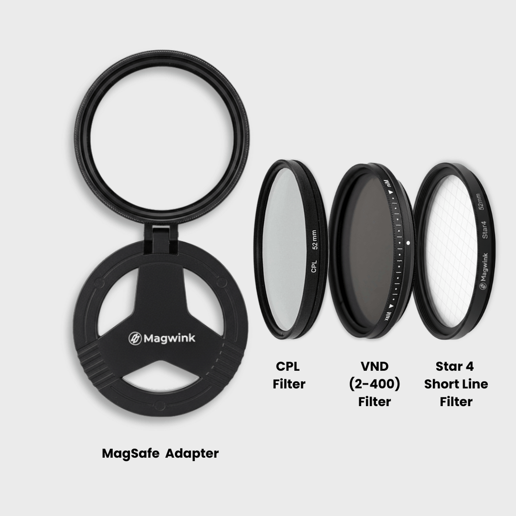 Magwink PZ300 MagSafe 52mm Pro Mobile Filter System for Photography & Video