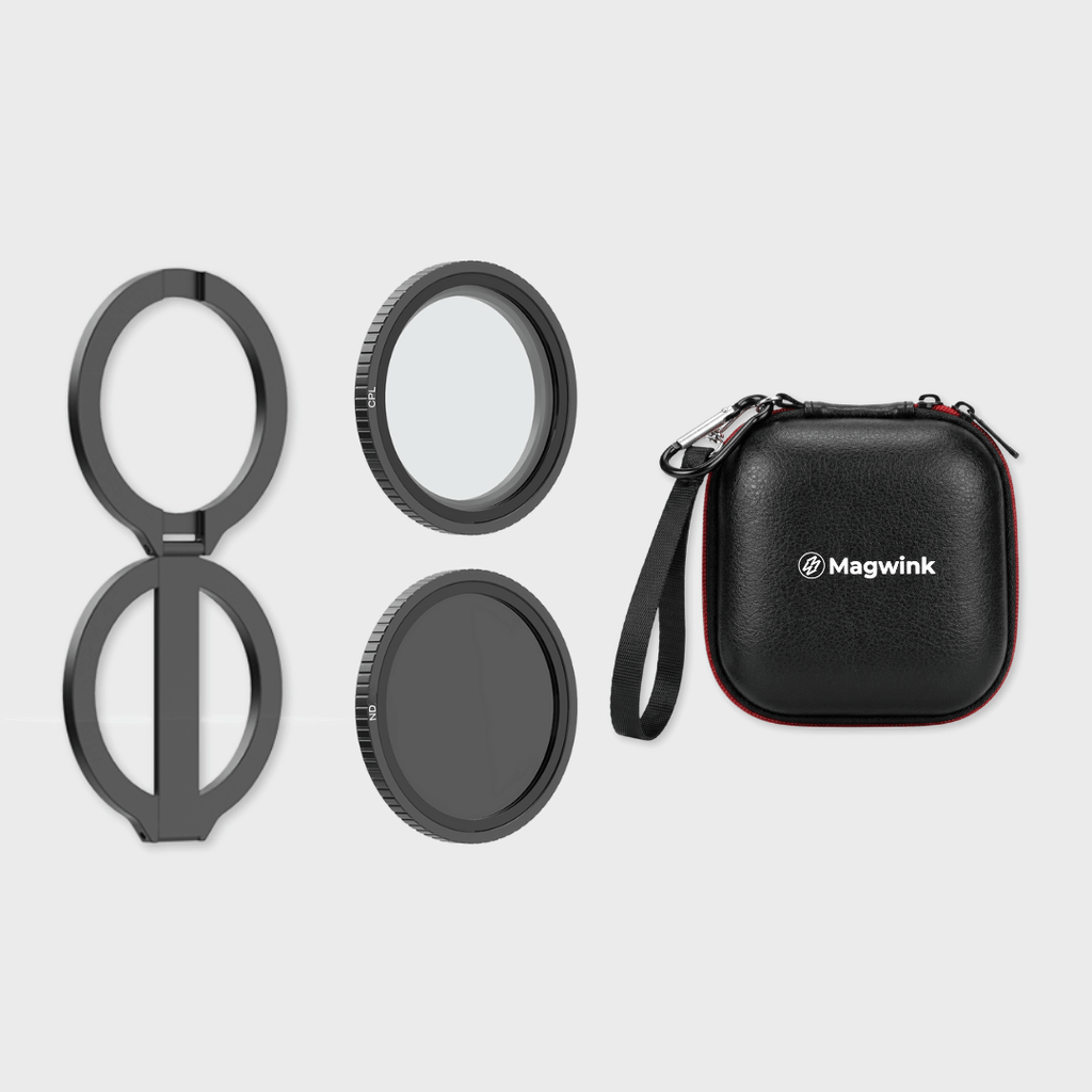 Magwink & Yophy O3 MagSafe Magnetic Mount with 52 mm CPL & ND64 Filters