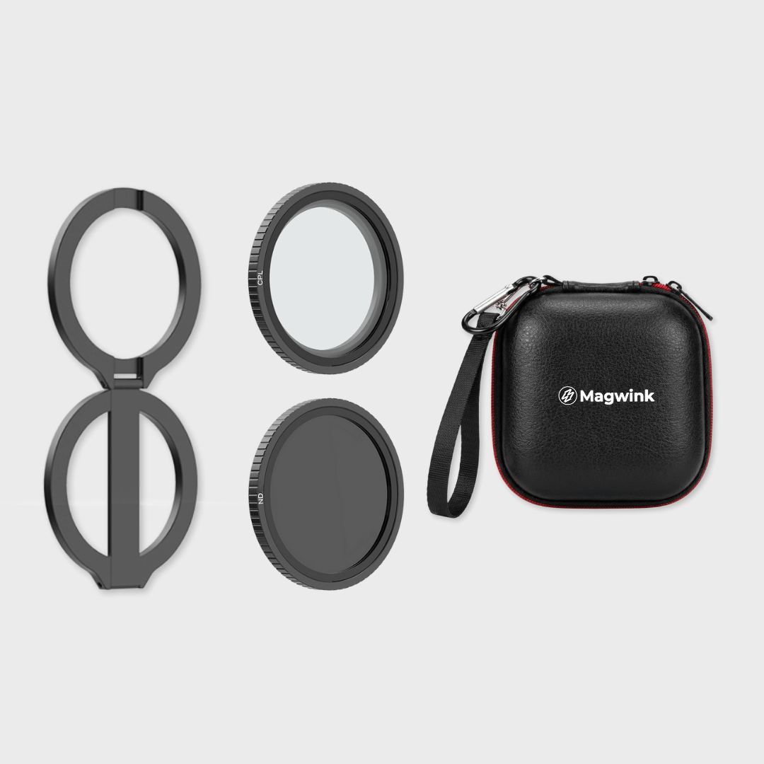 Magwink O3 MagSafe Magnetic Mount with 52 mm CPL & ND64 Filters