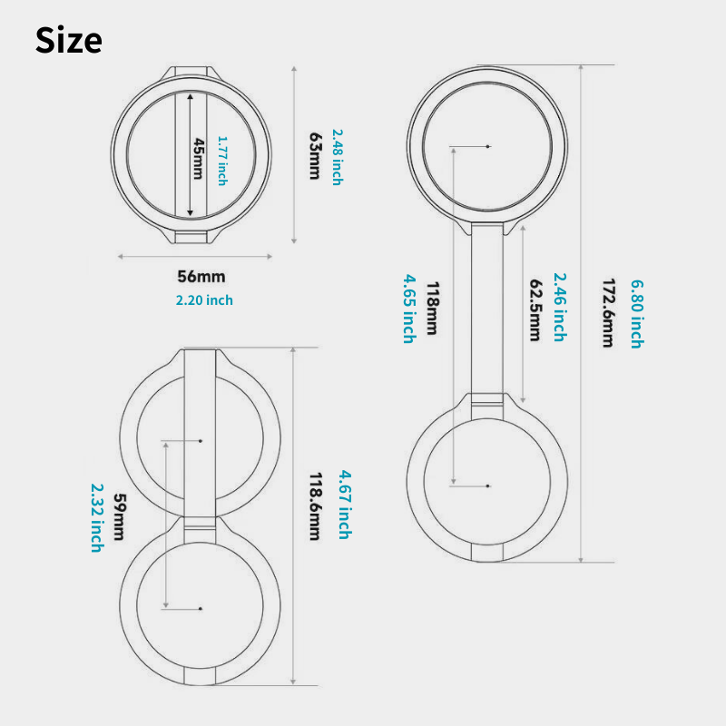 Magwink O3 MagSafe Magnetic Mount with 52 mm CPL & ND64 Filters