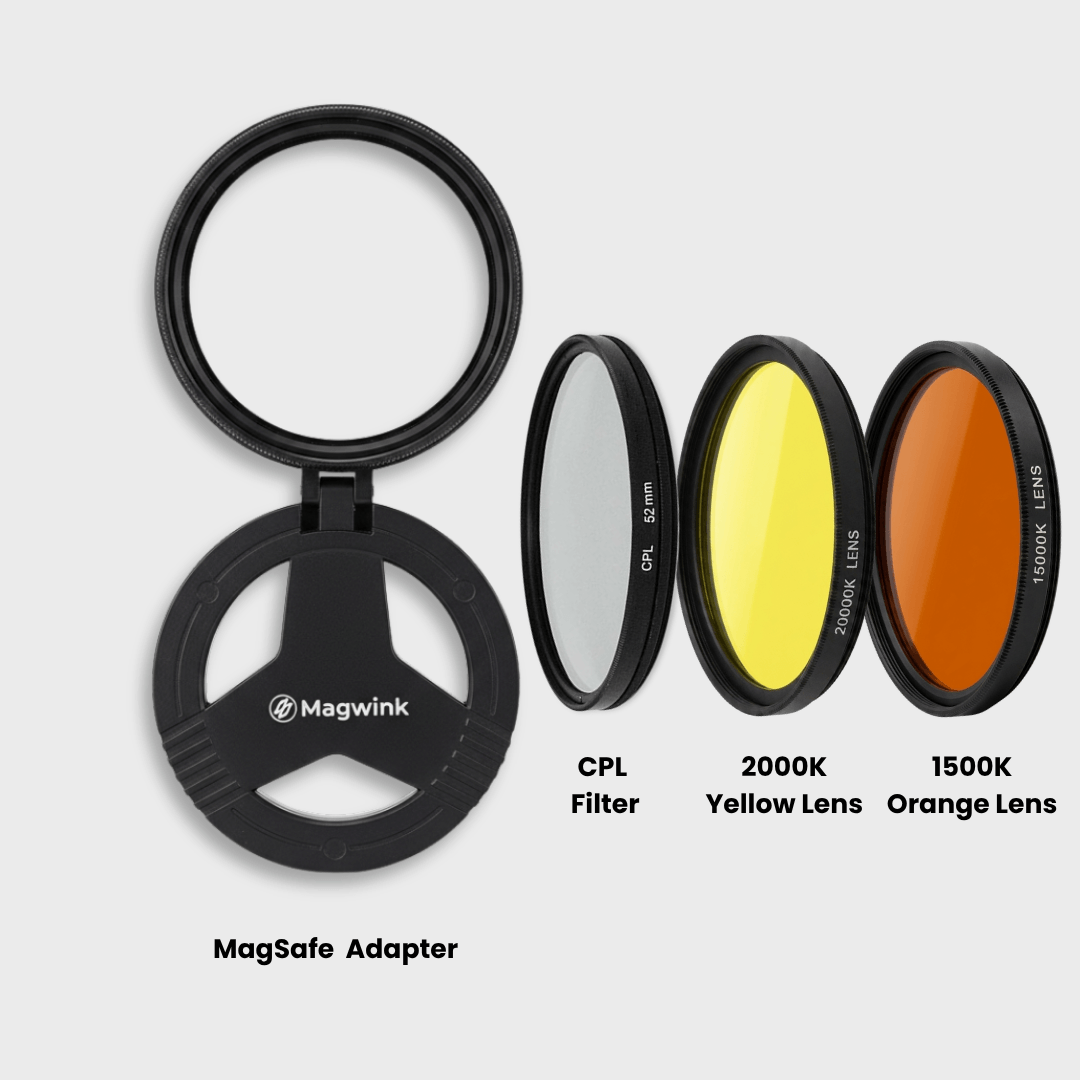Magwink PZ300 MagSafe 52mm Pro Mobile Filter System for Photography & Video