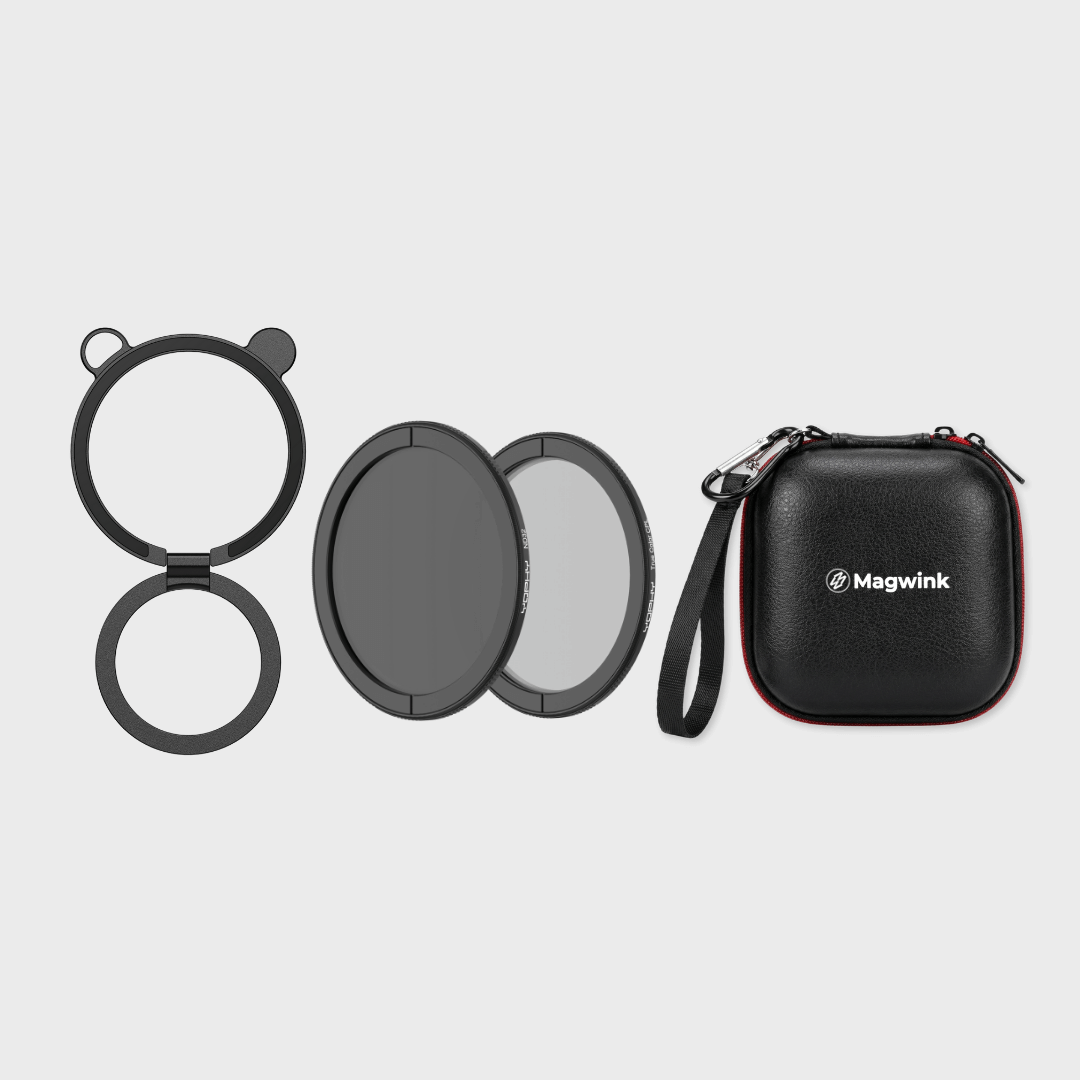 Magwink & Yophy O4 MagSafe Magnetic Mount with 67mm CPL & 67mm ND64 Filters – Panda Edition