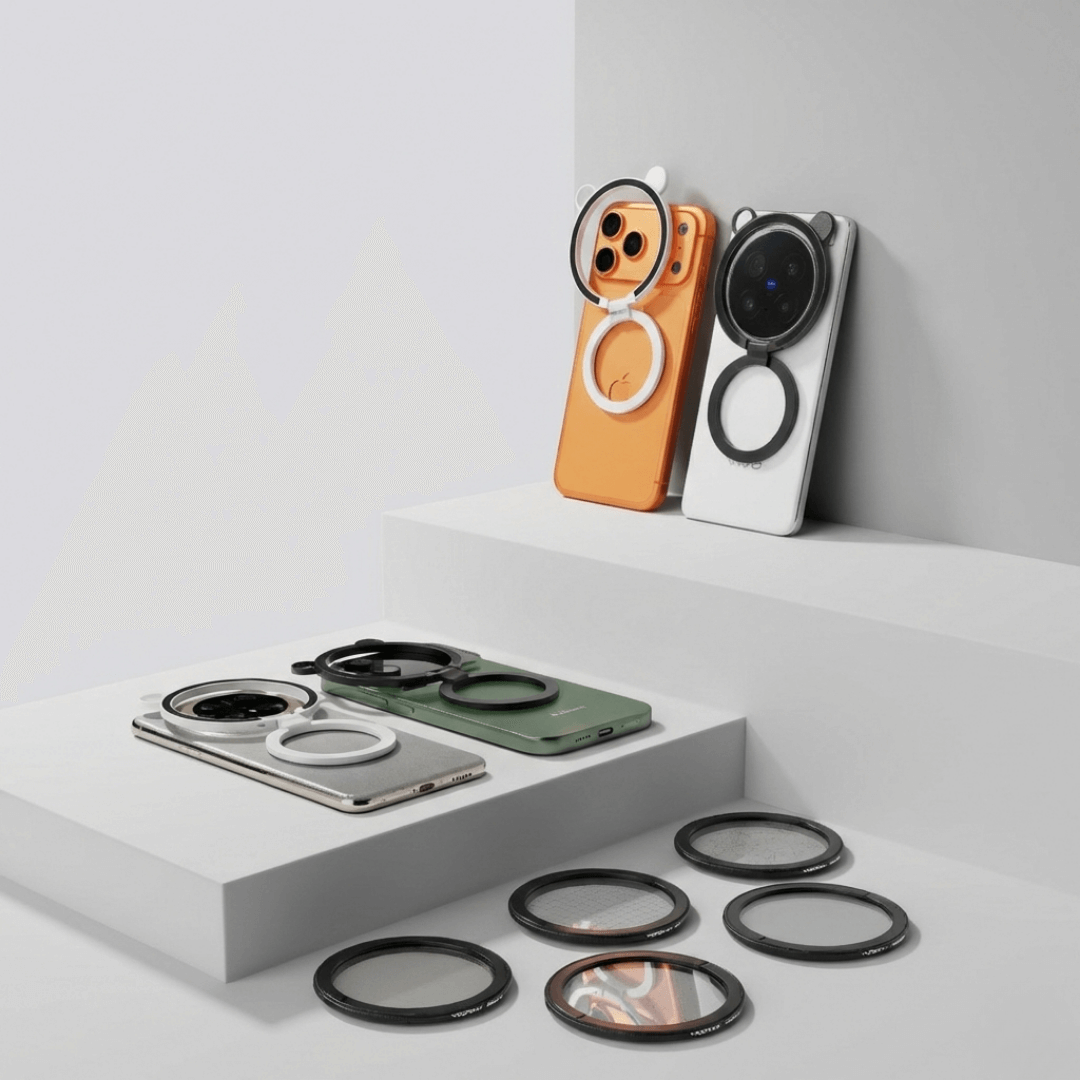 Magwink & Yophy O4 MagSafe Magnetic Mount with 67mm CPL & 67mm ND64 Filters – Panda Edition