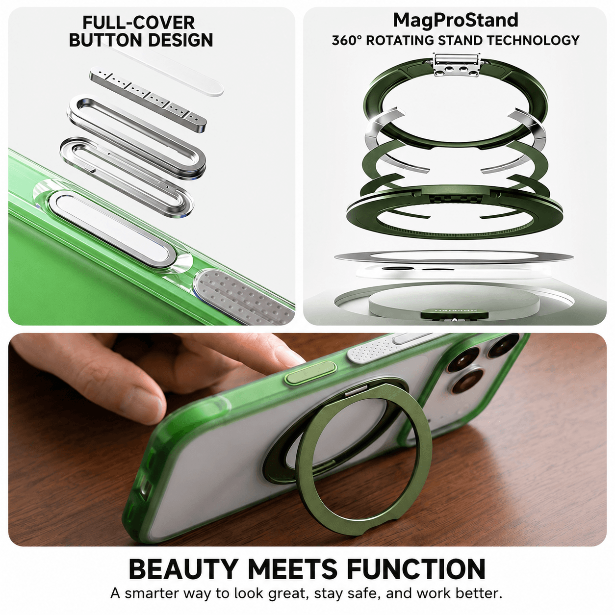 Magwink 360° Stand MagSafe Case for iPhone 17 Pro / Pro Max