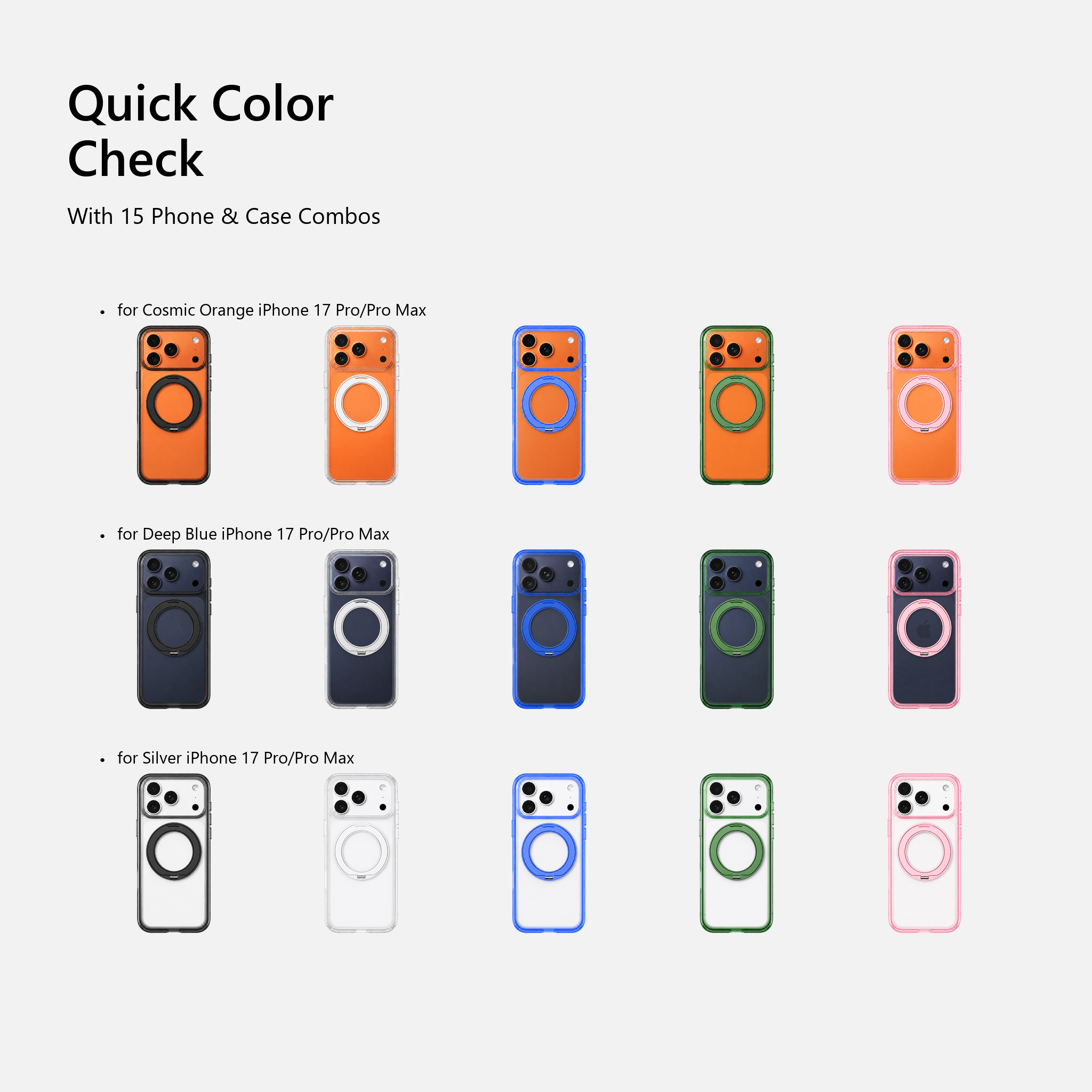 Magwink 360° Stand MagSafe Case for iPhone 17 Pro / Pro Max