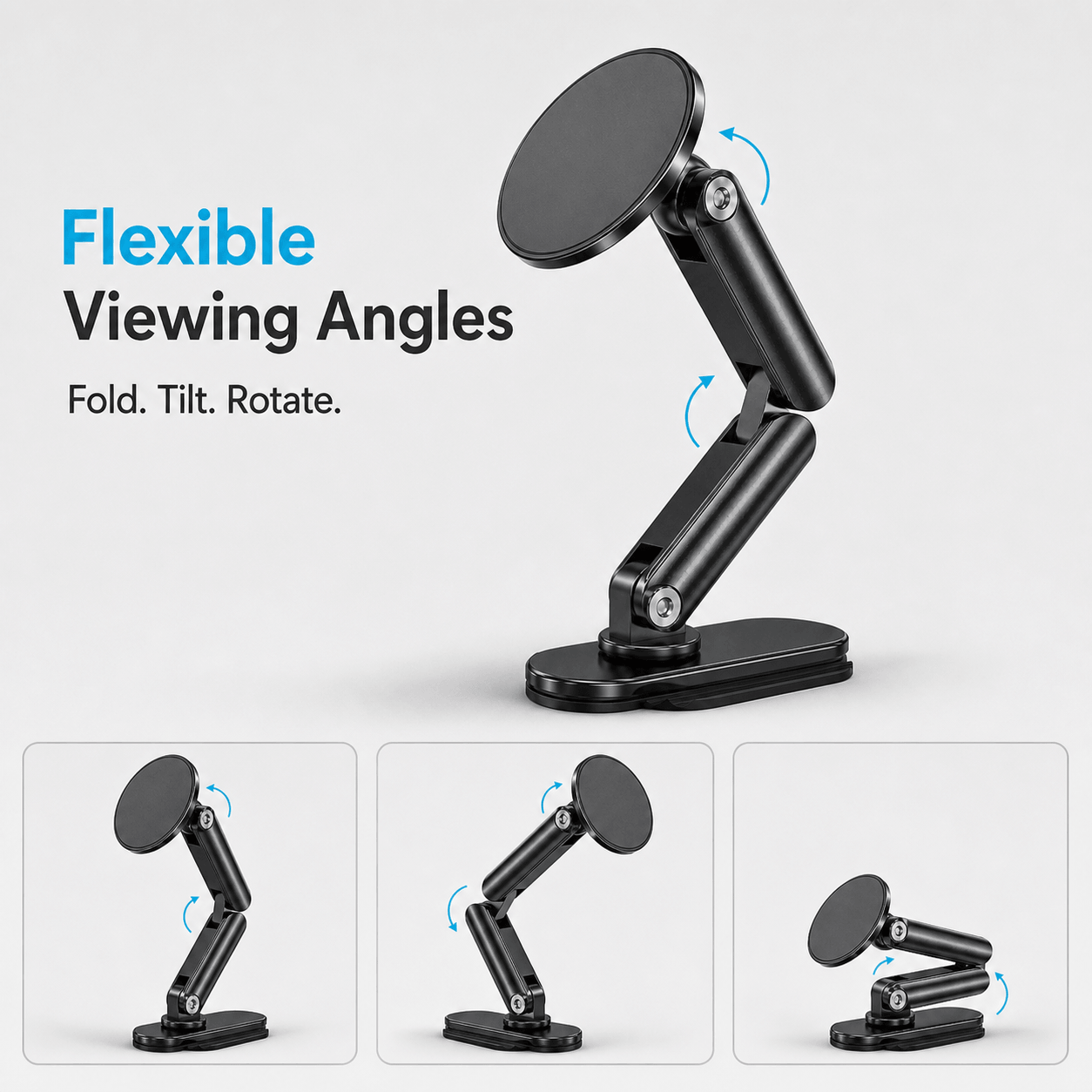 Magwink Z1 MagSafe Car Phone Mount – Adjustable Adhesive Dashboard Magnetic Phone Holder